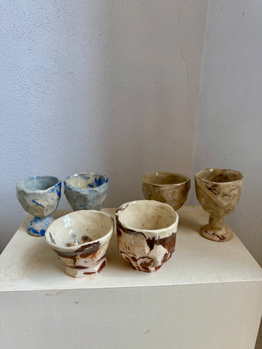 Marbled Wine Cups - Saturday, July 19th 6-8pm