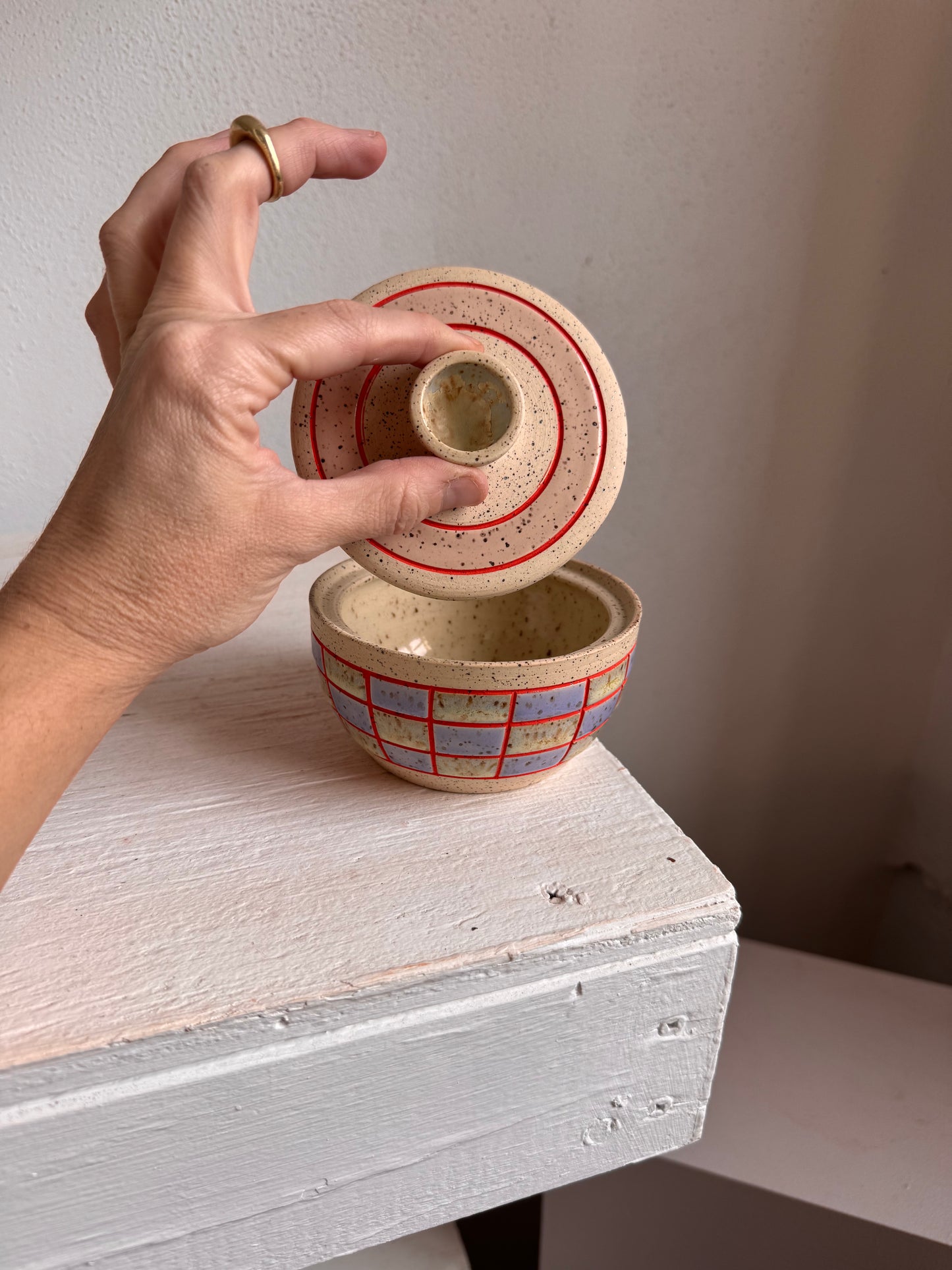 Lidded Salt Dish I